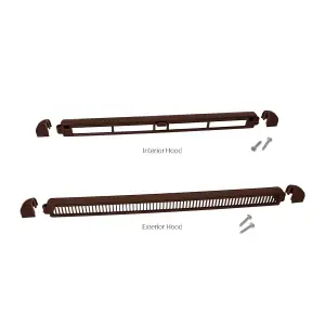 Simon Framevent Trickle Vent (5 Pack) - 2328EA (300mm), Brown