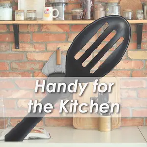 Slotted Spoon Heat Resistant Spoon Kitchen Recycled Materials Black