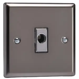 Varilight 16A Flex Outlet Plate Pewter