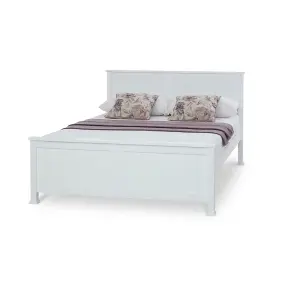 Rest Relax Malvern White Wooden Bed Frame - King 5ft