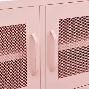 Berkfield TV Cabinet Pink 105x35x50 cm Steel