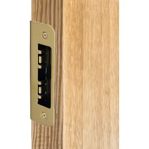 AFIT Bathroom Lock 65mm / 44mm Backset BRASS Radius End for Wooden Bathrooms Accepts 5mm Square Spindle CE UKCA & Fire Door App