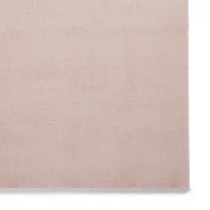 Rose Blush 13mm Thick Super-Soft Stain-Resistant Rug for Bedroom, & Dining Room, Easy to Clean Modern Rug-60cm X 120cm