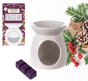 Christmas Wax Melts & Burner Set Festive Cheer Mulled Wine Scented Wax