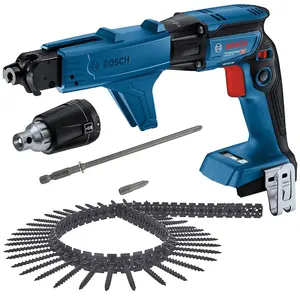 Bosch GTB 18V-45 18v Brushless Collated Drywall Screwdriver GMA-55 + 1000 Screws