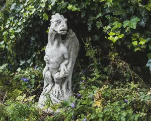 Stone Cast Gatekeeper Dragon Gargoyle Statue