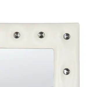 Standing Mirror ANSOUIS Faux Leather White