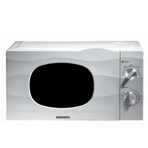 Daewoo 20L Free Standing Microwave 700W 5 Power Levels White KPOR6L77