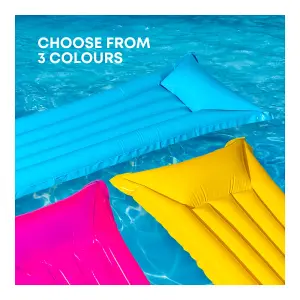 INFLATABLE WATER LOUNGER MAT - PINK