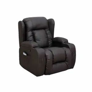 Constantine 10-in-1 Massage Armchair Recliner Brown