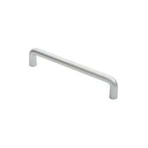 Rounded D Shaped Bar Handle 300mm x 22mm Diameter Satin Anodised Aluminium