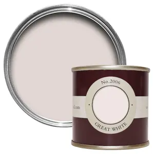 Farrow & Ball Estate Great white Emulsion paint, 100ml