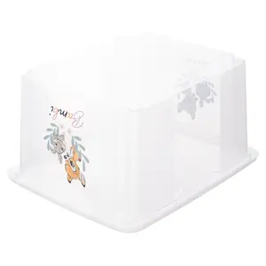 Keeeper Bambi Turn Around Stackable Box with Lid 24 Litre Transparent