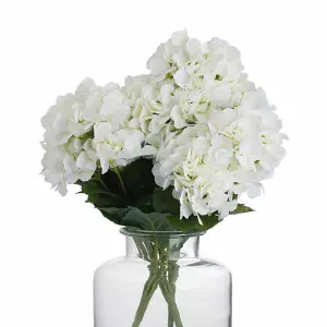 UK Homeliving White Hydrangea Bouquet