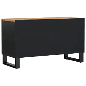 Berkfield TV Cabinet 80x33x46 cm Solid Wood Acacia&Engineered Wood