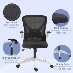 Vinsetto Mesh Office Chair Computer Chair with Swivel Wheels for Home Office