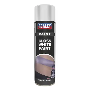 Sealey White Gloss Paint 500ml SCS032S