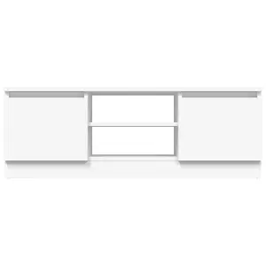 Berkfield TV Cabinet with Door White 102x30x36 cm