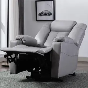 Afton Electric Fabric Single Motor Riser Recliner Lift Mobility Tilt Chair Grey