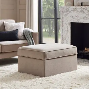 DUSK Soho Ottoman Storage Pouffe - Sand