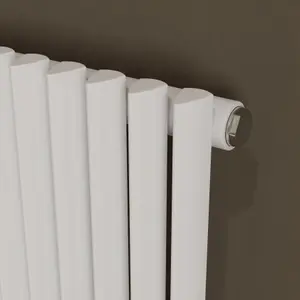 Agadon Aurora Designer Radiator 600 x 1260 mm White - 3515 BTU - 10 Years Guarantee