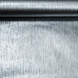 Plain Cassiel Textured Metallic Silver Charcoal Shimmer Free Match Wallpaper