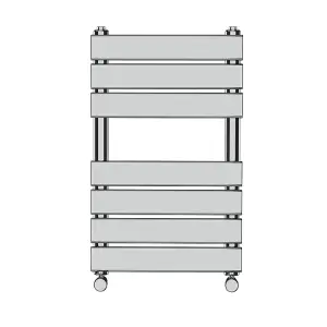 Rinse Heated Towel Rail Radiator For Bathroom Ladder Flat Panel Chrome 650x400mm