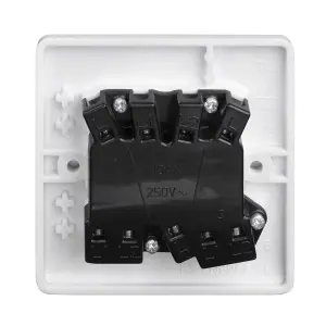 LAP White 10A 2 way 3 gang Raised slim Light Switch