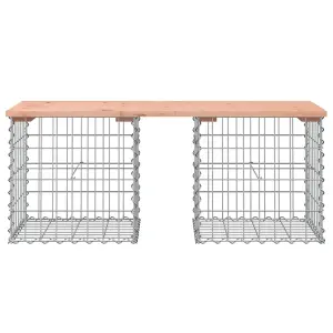 Berkfield Garden Bench Gabion Design 103x44x42 cm Solid Wood Douglas