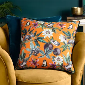 Wylder Wild Passion Creatures Digitally Printed Piped Feather Rich Cushion