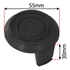 SPARES2GO 2.5m Line Spool & Cover compatible with McGregor MCT1825 MCT2X1825 18v Strimmer Trimmer 1.5mm