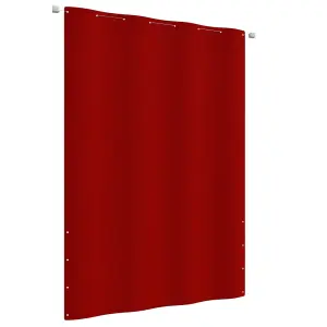 Berkfield Balcony Screen Red 160x240 cm Oxford Fabric