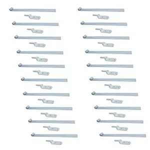 HD Long Tailgate Straight Hinge 460mm x 40mm + 12.5mm Bolt on Gudgeon Pin 20pk