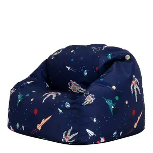 Veeva Kids Lost In Space Bean Bag Chair Navy Blue Childrens Bean Bags