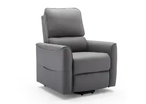 Clifton Electric Fabric Single Motor Rise Recliner Lift Mobility Tilt Chair (Grey)