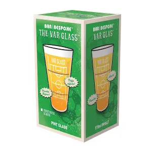 The VAR Beverage Pub Game Ale Cider Pint Glass