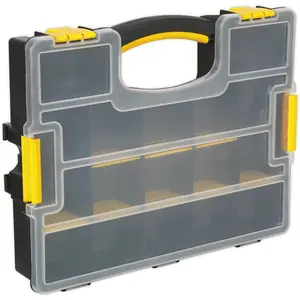 15 Compartment Storage Case for Tools and Components - 370 x 280 x 67mm