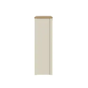 GFW Lancaster 2 Door Shoe Cabinet Cream