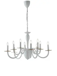 Luminosa ARMSTRONG 10 Light Chandeliers White 14cm