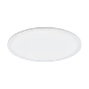 450mm Modern Sleek Ceiling Light White Slim Round Low Profile 28W LED 4000K