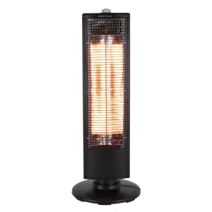 Warmlite Electric 1000W Black Carbon fibre Heater