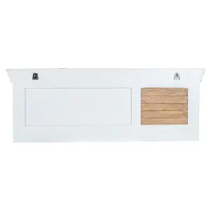 Breo Solid Mango Wood White Hanging Unit