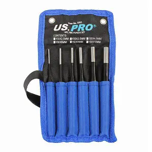 US PRO Tools PIN Punch set 6pc Parallel Pin Metric Punch Tool Set 2.5mm - 10mm 3263