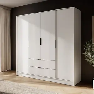 Luxurious Cashmere Kelly Wardrobe: 206cm of Elegant Storage for Modern Bedrooms