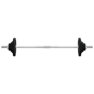 Barbell with Plates 90 kg Cast Iron