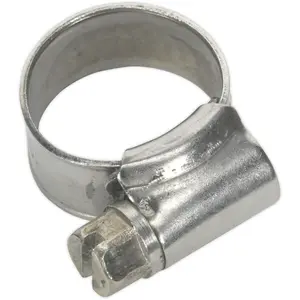 10 PACK Stainless Steel Hose Clip - 10 to 16mm Diameter - Hose Pipe Clip Fixing