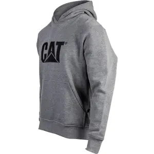 Caterpillar Trademark Hooded Pullover Work Jumper Grey - XL