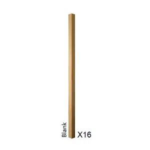 Oak Spindle Blank 32mm x 32mm x 900mm - 16 Pack UK Manufactured Traditional Products Ltd