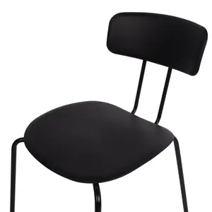 Set of 2 Dining Chairs SIBLEY Black