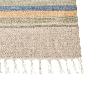 Cotton Kilim Rug 200 x 300 cm Multicolour APARAN